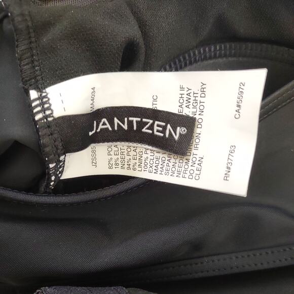 Jantzen Black One Piece Bathing Suit, Size 14 - Picture 7 of 8